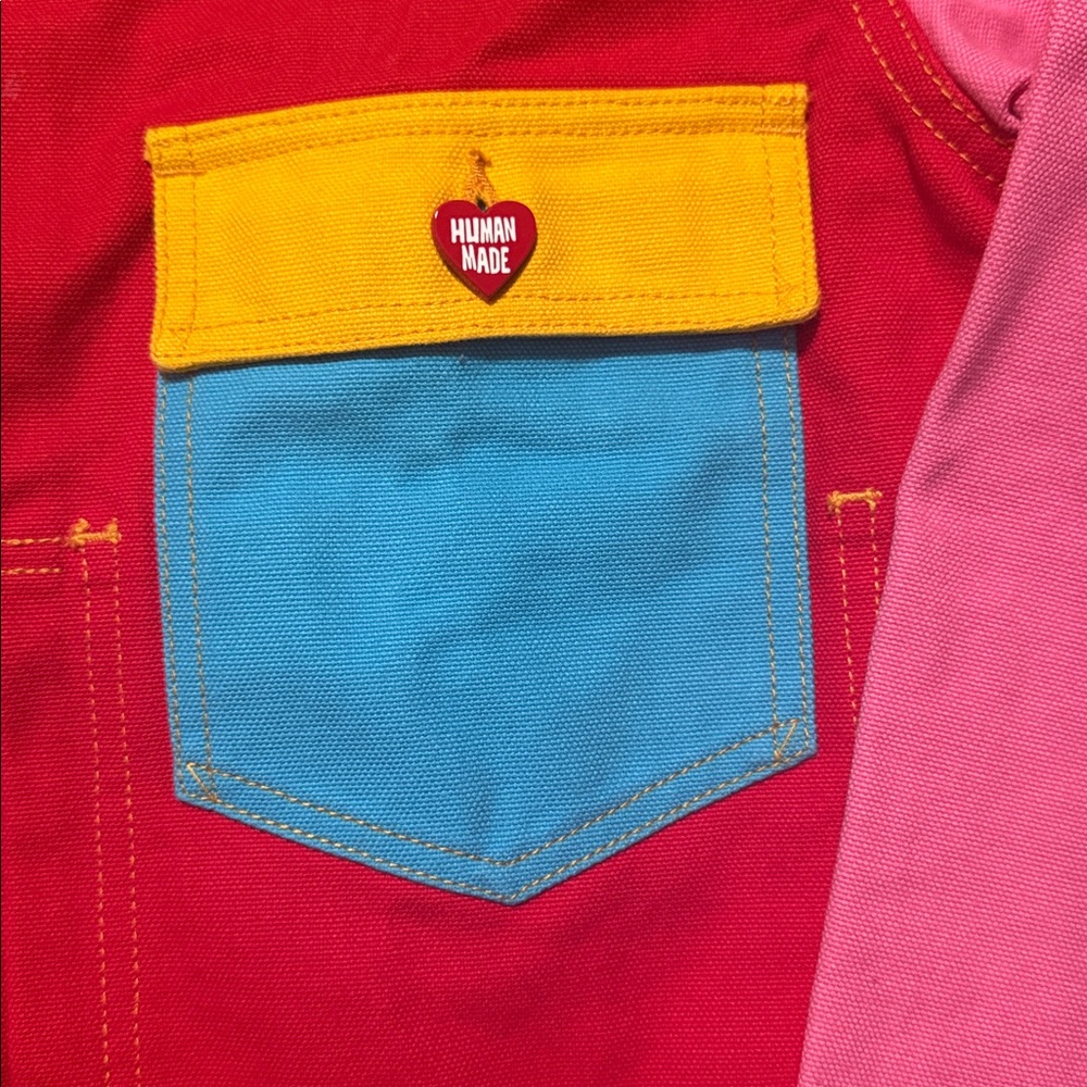 Human Made Crazy Patchwork Denim Trucker Jacket B… - image 3